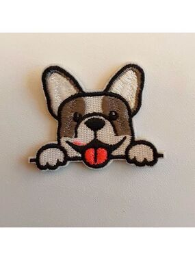 Peekabo Dog Iron On Patch